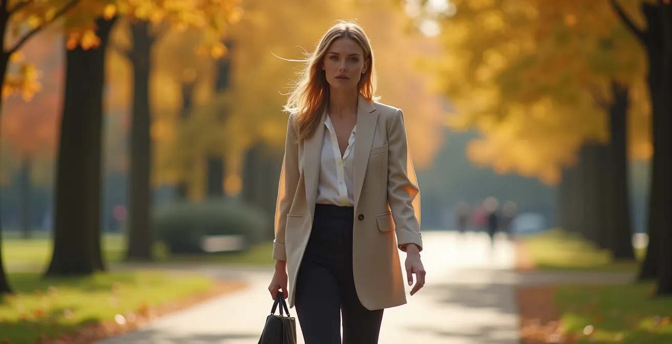 Elegante Drei-Schichten-Technik für 15 Grad ohne voluminösen Look