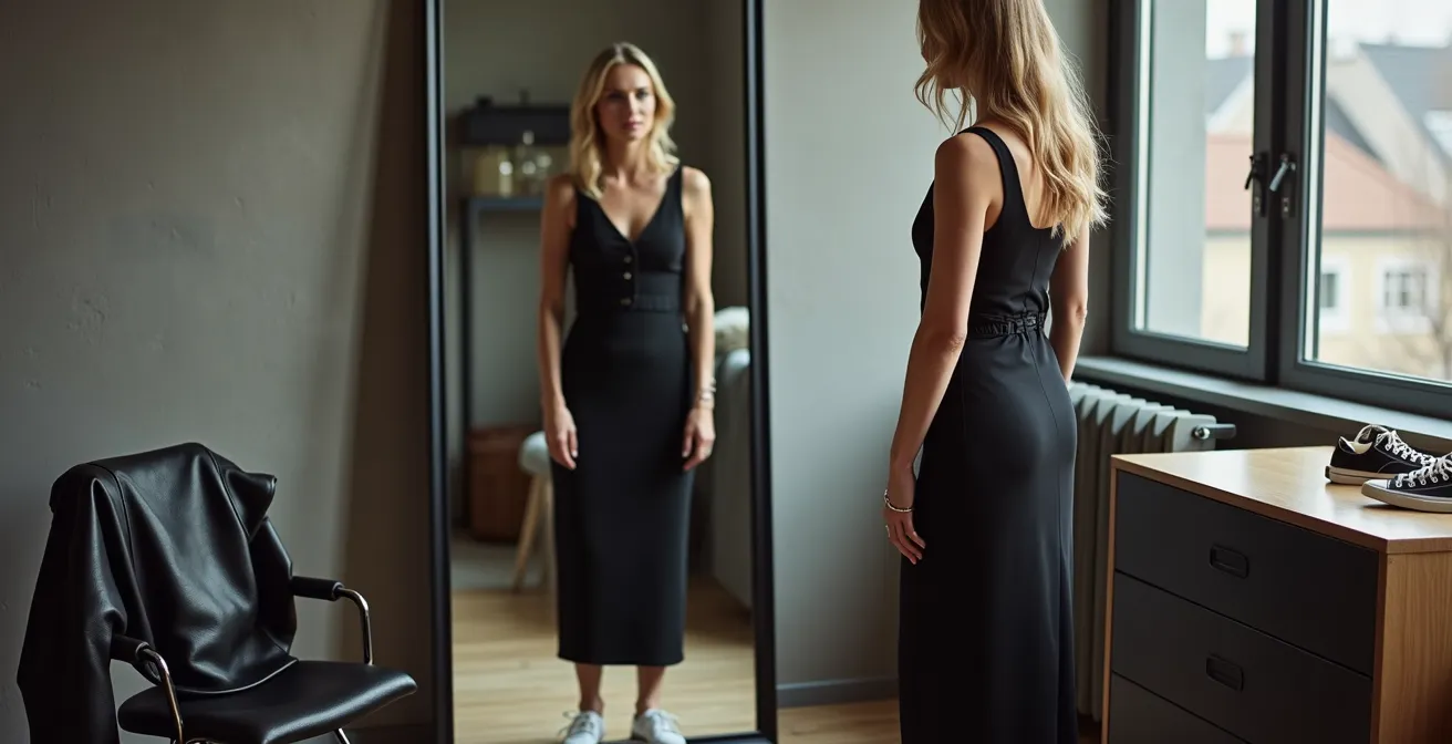 Drei verschiedene Styling-Möglichkeiten für das kleine Schwarze