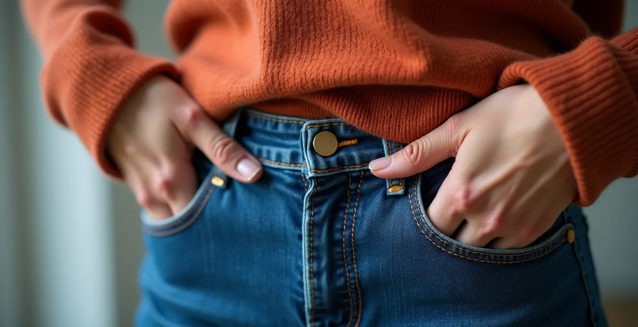 French Tuck Technik für Pullover zur Betonung der Taille