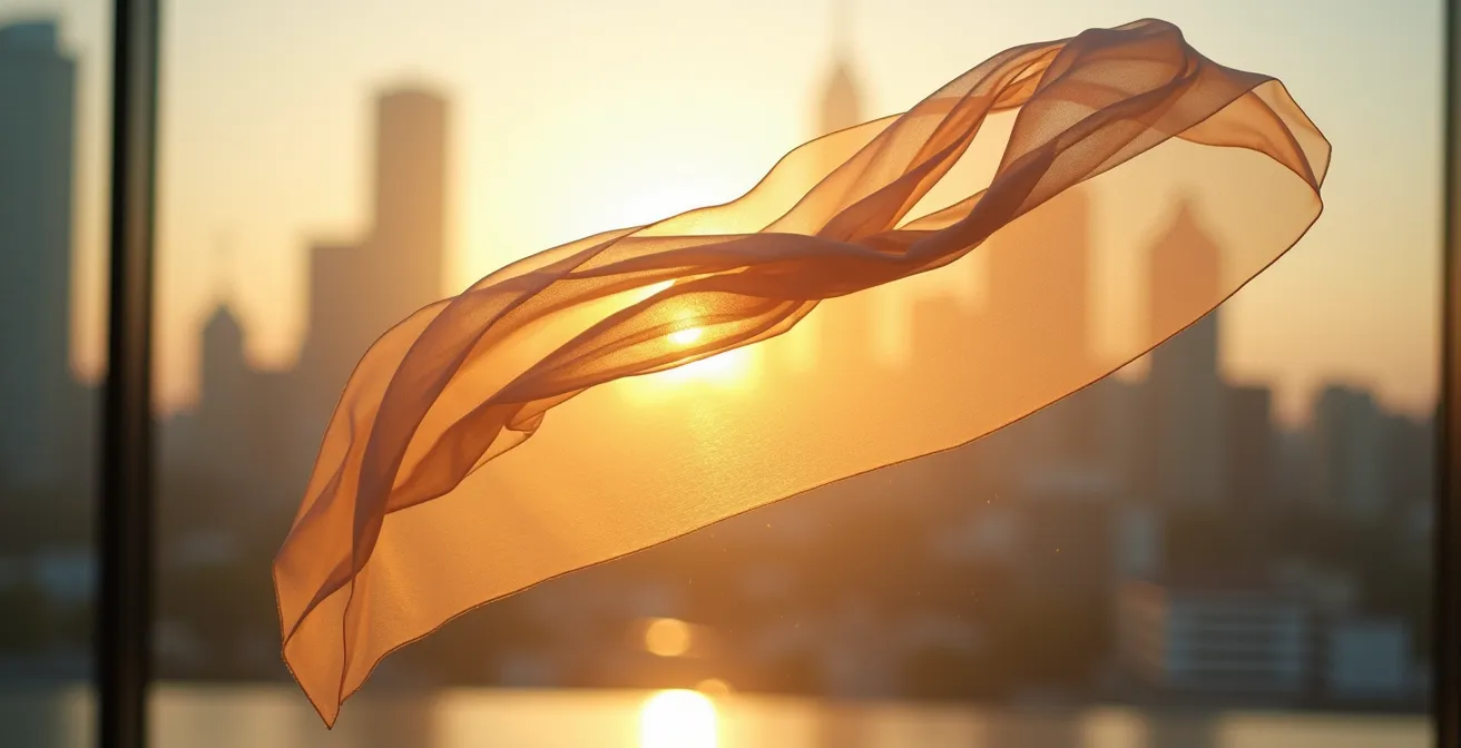 Städtische Umgebung mit Fokus auf Hautschutz-Elementen