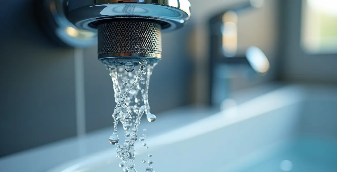 Moderne Wasserspartechnologie im deutschen Badezimmer mit Perlator und Durchflussbegrenzer
